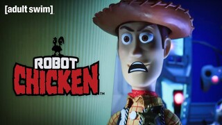 The Toy Story Gang Face Andy's New Toy | Robot Chicken | adult swim
