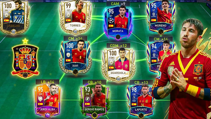 ฉันสร้าง Best Ever Past & Present Spain Squad- FIFA Mobile 22
