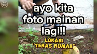 Toys Photography di Teras dengan Tema Hujan-Hujanan