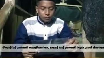 kisah seorang santri di pesantren di tinggal orang tua nya