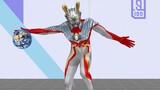 【MMD】Ultraman hits the earth (manually retouched frame by frame), jumping chicken you are so beautif