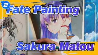 [Fate Stay Night HF] Hand-painted Sakura Matou With Colored Pen_2