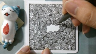 [Keseharian] Gambar Zentangle Terlama yang Aku Buat