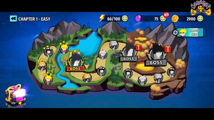 CHAPTER 1 VS SUSAKE BOSS LV 5, Stickman Ninja Fight !!