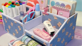 用快递纸箱改造多功能收纳盒，你一定要学会，真的超实用