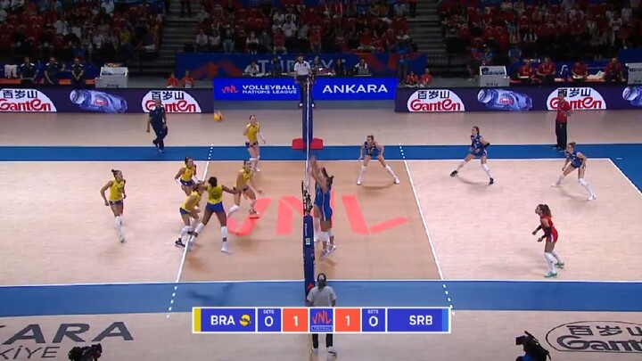 WOMEN'S VNL2022 BRAZIL VS SERBIA SEMI FINALS