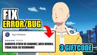 3 Giftcode Terbaru & Cara Fix Beberapa ERROR/BUG | One Punch Man: World