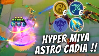 MIYA PERFECT COMBO !! ASTRO CADIA X DRAGON SPEAR !! MAGIC CHESS MOBILE LEGENDS