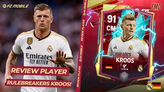 Review 91 Toni Kroos Rulebreakers! CM Murah Dengan Stats Passing Setara KDB?! | FC Mobile Indonesia