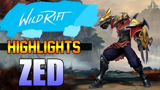 ZED HIGHLIGHTS - WILD RIFT CLOSED BETA