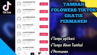 Update terbaru cara menambah follower di Tiktok