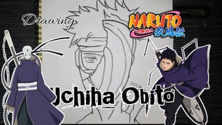 SPEED DRAWING Uchiha Obito anime Naruto Shipuden