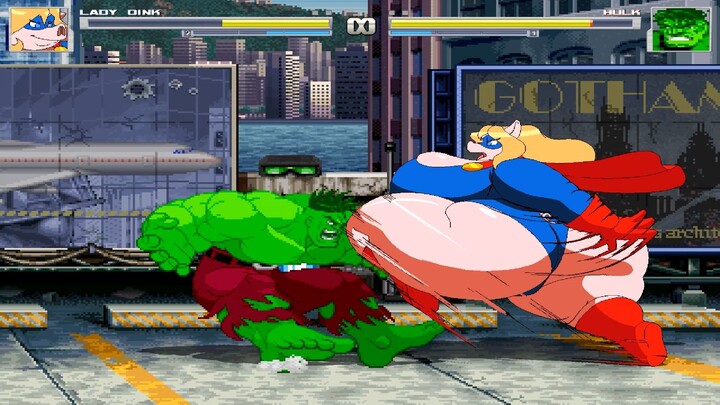 Hulk Vs Lady Oink | Mugen | HD