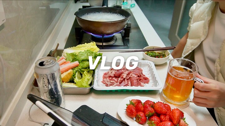 Dory｜Một tuần tập cardio 30 phút mỗi ngày lại đến!｜Một mình nấu lẩu trên bếp ga, nhâm nhi bia｜Ra bãi