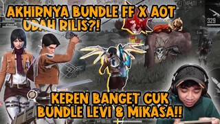 BORONG BUNDLE FF X AOT  LEVI & MIKASA!? KITA SASAGEYO BERMUDA!!!