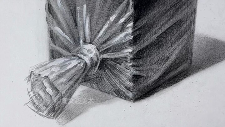 What kind of sparks will a cube and a plastic bag create?