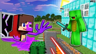 PURPLE RAINBOW FRIEND JJ vs Security House - Minecraft gameplay by Mikey and JJ (Maizen Parody)