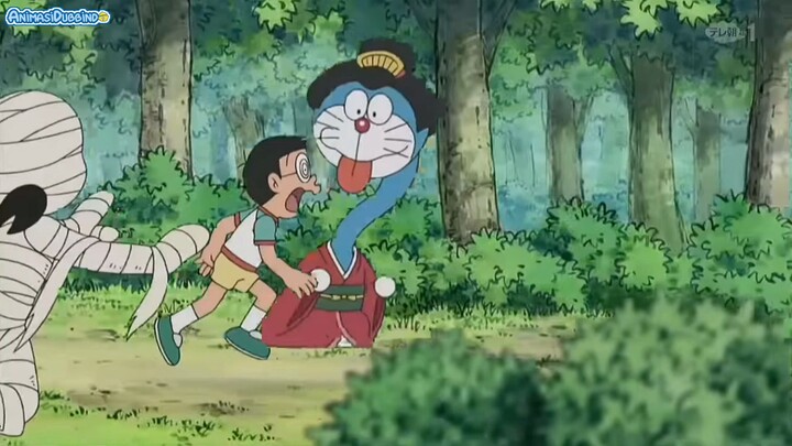 Doraemon bahasa Indonesia: pertandingan penentu Giant melawan pasukan hantu