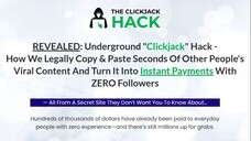 The Clickjack Hack Review – The Best Stealth Profit System form Viral Content