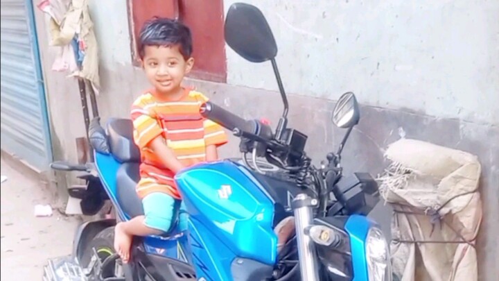 Little Biker's Style! Viral Moment on a Motorcycle | Cute Little Biker