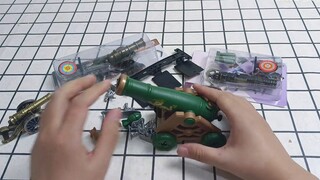 Play with 4 different cannons, multiple loading methods, small but very decompressing!