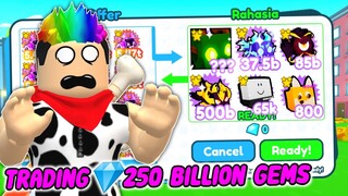 TRADING 250 BILLION GEMS BERBUAH PET EXCLUSIVE LANGKA DI PET SIMULATOR X - Roblox Indonesia