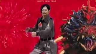 In the new year, Captain Snake Warehouse brought some snake mascots to wish everyone more snakes in 
