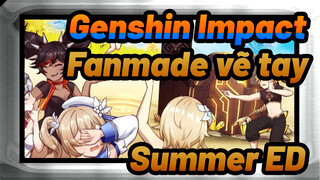 [vẽ tay fanmade Genshin Impact] Summer ED