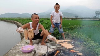 Nầm Bò Nướng Đu Bai - Thưởng Thức Giữa Cánh Đồng Lúa Tuyệt Đinh