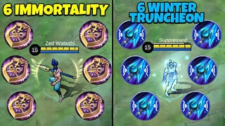 6 Winter Truncheon vs 6 Immortality