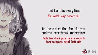 lagu Inggris judul "heardbreak anniversary"