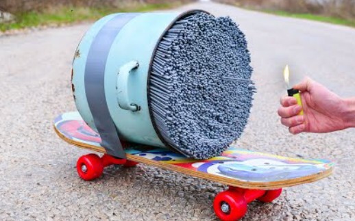 Fairy wand + skateboard =?