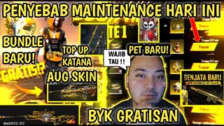 KULGAR🔥PENYEBAB UPDATE & MAINTENANCE FREE FIRE HARI INI 23 SEPTEMBER 2020