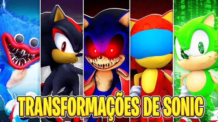 35 TRANSFORMAÇÕES DE SONIC NO ROBLOX🤩