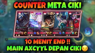 10 MENIT END !! REAL COUNTER META CIKI !? MAIN AXCYYL DEPAN CIKI😏