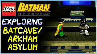 Exploring LEGO Hub Worlds | BATCAVE & ARKHAM ASYLUM (LEGO Batman: The Videogame)