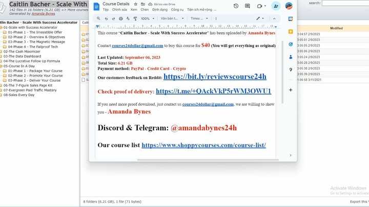 [$40] Caitlin Bacher – Scale With Success Accelerator