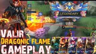 VALIR - "DRAGONIC FLAME" GAMEPLAY | SUPPORT MAGE VALIR | MOBILE LEGENDS