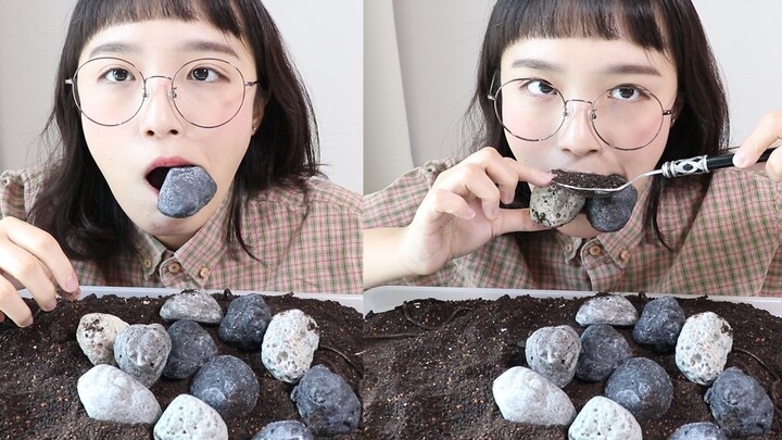 【Nado Official Chinese Subtitles】ASMR Stone and Soil Tasting _ Sister Yammoo’s Edible Stones and Soi
