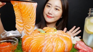 [ONHWA] Suara mengunyah kue sashimi salmon!