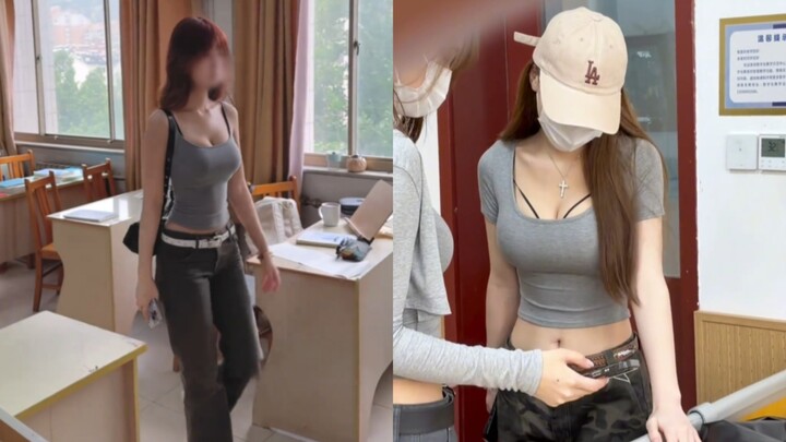 Cô bạn mới chuyển vào lớp, dáng đẹp quá!