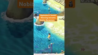 Moment Doraemon Nobita Mancing di Pantai Musim Panas #gameplay #doreamon #shorts #anime #fishing