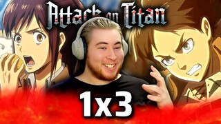 One Piece Fan Watches ATTACK ON TITAN 1x3 | "A Dim Light Amid Despair" Reaction