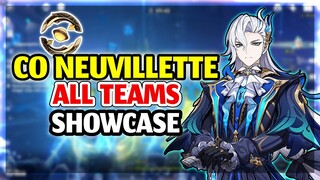 C0 Neuvillette 8 Different Teams Showcase! Genshin Impact