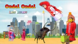 Ondel-Ondel Diseruduk Kerbau | Ondel Ondel Betawi