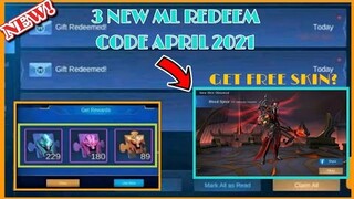 3 NEW WORKING REDEEM CODE | APRIL 2021| MOBILE LEGENDS