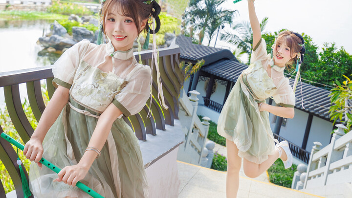 المتدربة الصغيرة وصلت! رقصة مزمار سلسة وحلوة ورائعة بعنوان «أغنية الحلم الأول»