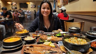 Eating Delicious Korean Food