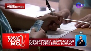 300,000 na pamilya, idadagdag sa Food Stamp Program ng DSWD (May 13, 2024) | Dapat Alam Mo!