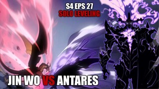 S4 Eps 27 Solo Leveling  - Pertarungan 2 Monarch Terkuat Dalam Wujud Spiritual - Jin Wo Vs Antares!